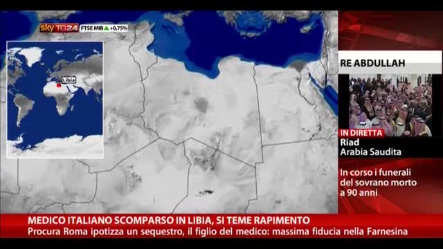 Medico italiano scomparso in Libia, si teme rapimento