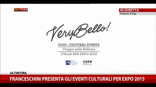 Franceschini presenta gli eventi culturali per Expo 2015