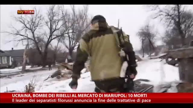Ucraina, bombe dei ribelli al mercato di Mariupol: 10 morti