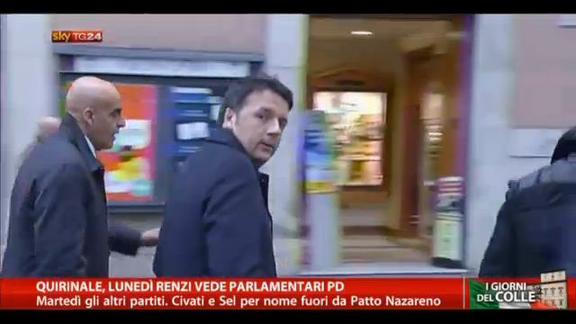 Quirinale, lunedì Renzi vede parlamentari Pd