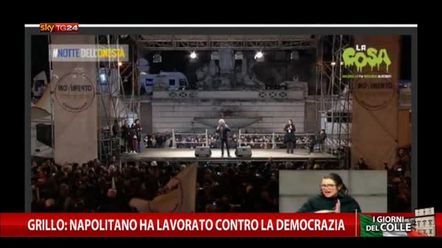 Grillo: Napolitano ha lavorato contro la democrazia