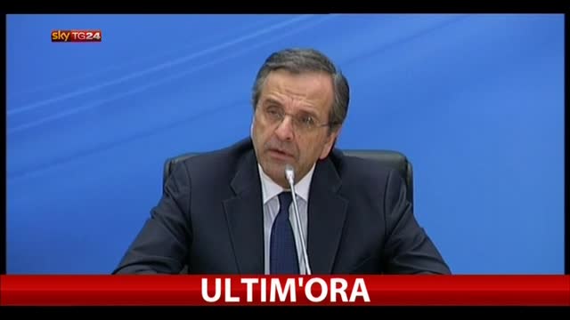 Elezioni Grecia, Samaras: "Consegniamo paese senza debiti"