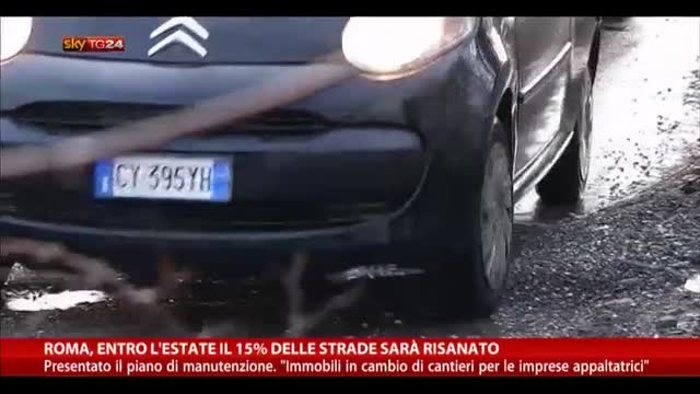 Roma, entro l'estate il 15% delle strade sarà risanato