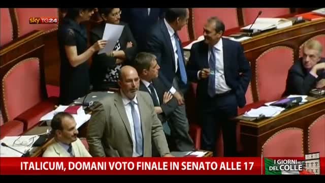 Italicum, domani voto finale in Senato