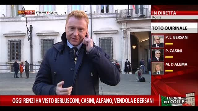 Renzi ha visto Berlusconi, Casini, Alfano, Vendola e Bersani