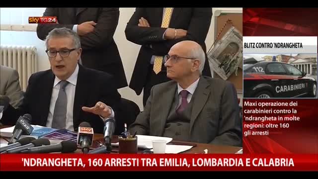 'ndrangheta: 160 arresti tra Emilia, Lombardia e Calabria