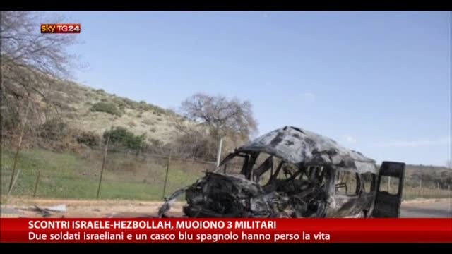 Scontri Israele-Hezbollah, muoiono 3 militari