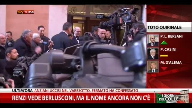 Renzi vede Berlusconi, ma il nome ancora non c'è