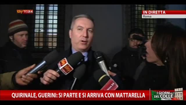 Quirinale, Guerini: "Si parte e si arriva con Mattarella"