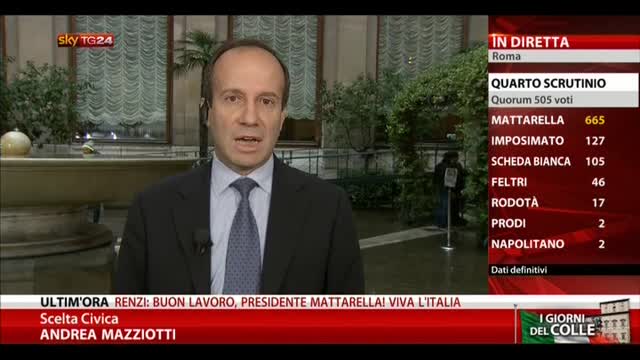 Mazziotti (Scelta Civica): "Percorso di riforme continuerà"