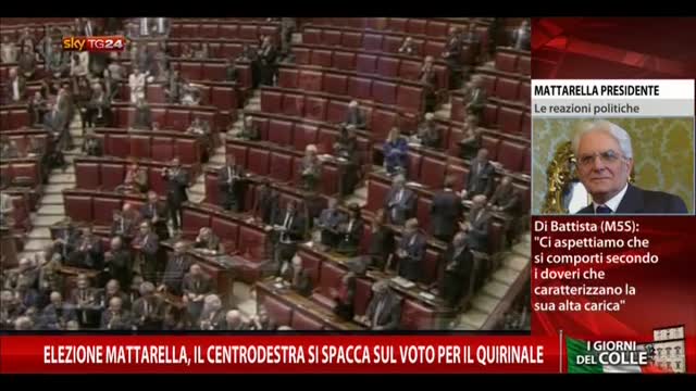 Elezione Mattarella, centrodestra si spacca sul voto