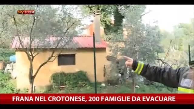 Frana nel Crotonese, 200 famiglie da evacuare