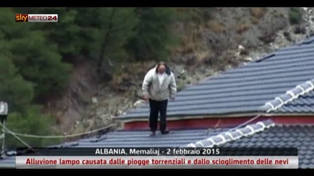 Albania, piogge e scioglimento della neve causano alluvioni