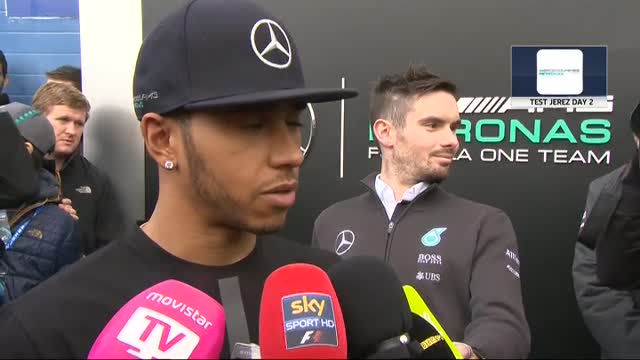 Test Jerez, Hamilton: "Nel team stessa carica del 2014"