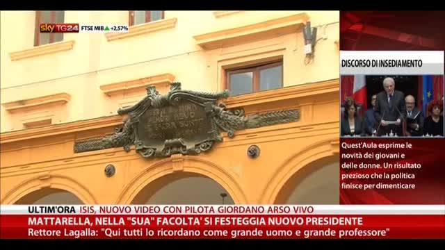 Mattarella, nella sua facoltà si festeggia nuovo presidente