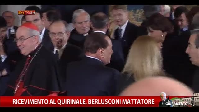 Ricevimento al Quirinale, Berlusconi mattatore