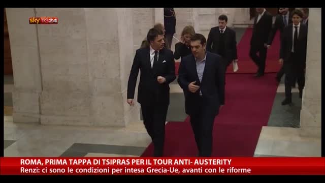 Roma, prima tappa di Tsipras per il tour anti-austerity