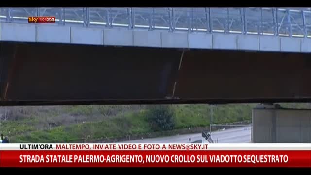 Strada Statale Palermo-Agrigento, nuovo crollo su viadotto