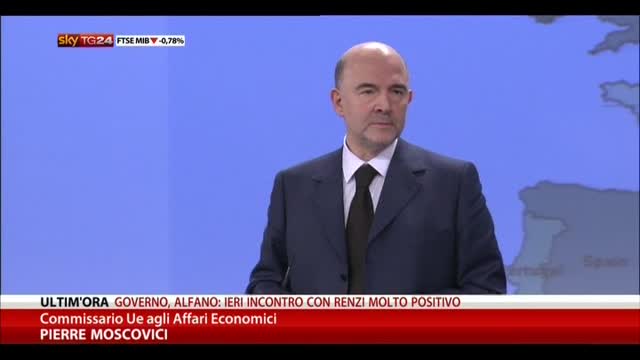UE, Moscovici: "Debito e crescita le sfide per l'Italia"