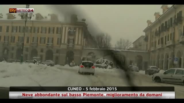 Neve abbondante su Piemonte, miglioramento nel week-end
