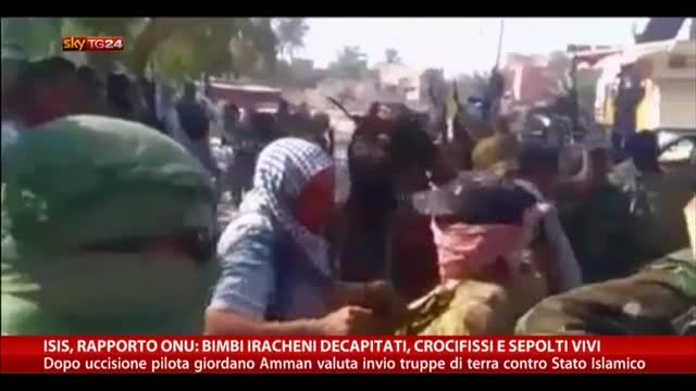 Isis, Onu: bimbi Iraq decapitati, crocifissi e sepolti vivi
