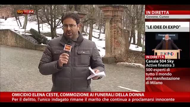 Omicidio Elena Ceste, commozione ai funerali della donna