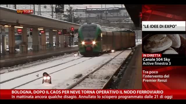 Bologna, dopo caos neve torna operativo il nodo ferroviario