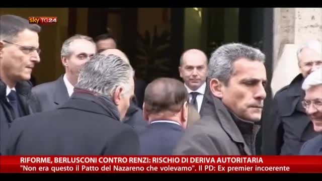 Riforme, Berlusconi contro Renzi: rischio deriva autoritaria