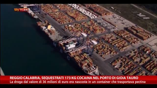 Reggio Calabria, sequestrati 173 kg di cocaina