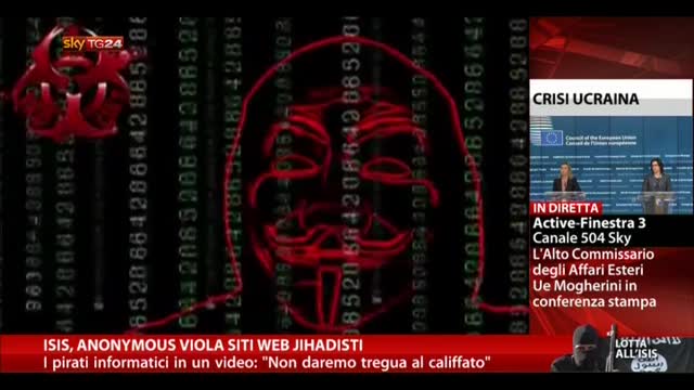 Isis, Anonymous viola siti web jihadisti