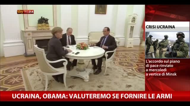Ucraina, Obama: valuteremo se fornire le armi