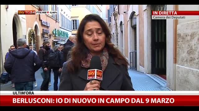 Berlusconi: io di nuovo in campo dal 9 marzo