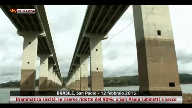 San Paolo: drammatica siccità, rubinetti a secco