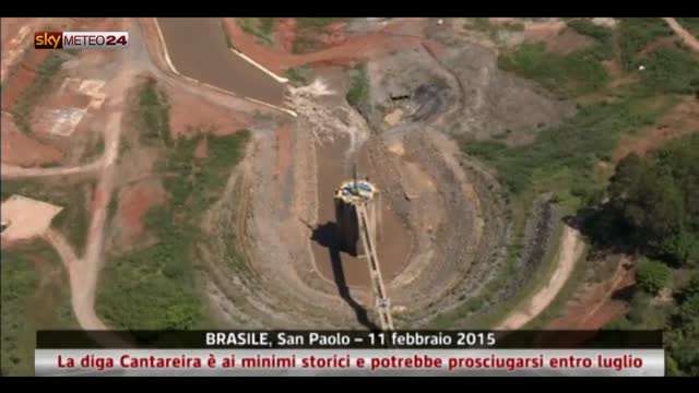 Brasile, la diga Cantareira ai minimi storici