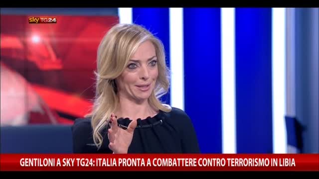 Gentiloni a SkyTG24: "Italia pronta a combattere in Libia"