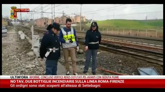No TAV, due bottiglie incendiarie sulla linea Roma-Firenze