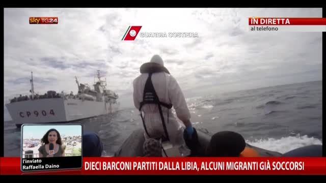 Dieci barconi partiti da Libia, alcuni migranti già soccorsi