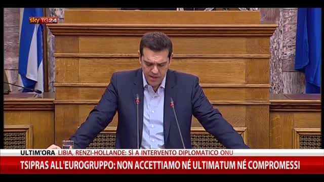 Tsipras a Eurogruppo: non accettiamo ultimatum o compromessi