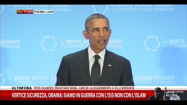 Vertice sicurezza, Obama: in guerra con Isis non con Islam