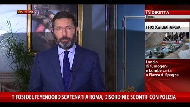 Scontri Roma, Marino a Sky TG24: ordini sbagliati ad agenti