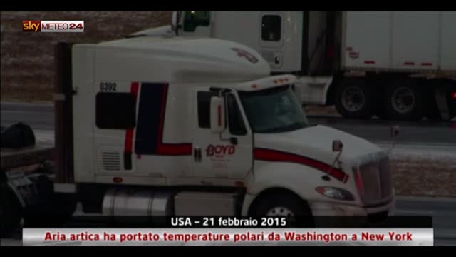 Aria artica ha portato temperature polari da Washington a NY
