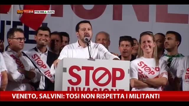 Veneto, Salvini: Tosi non rispetta i militanti