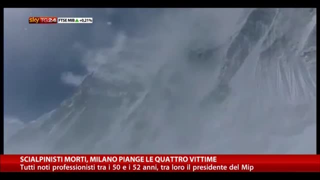 Scialpinisti morti, Milano piange le quattro vittime