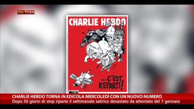 Charlie Hebdo torna in edicola mercoledì con un nuovo numero