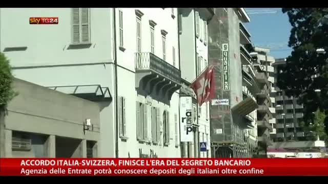 Accordo Italia-Svizzera, finisce l'era del segreto bancario