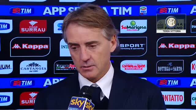 Mancini soddisfatto: "La classifica? Vedremo più avanti"