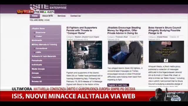 Isis, nuove minacce all'Italia via web