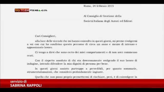 Gino Paoli si è dimesso dalla presidenza della SIAE