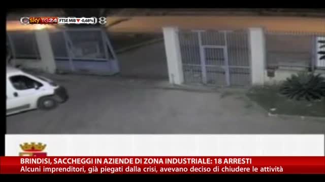 Brindisi, saccheggi aziende di zona industriale: 18 arresti
