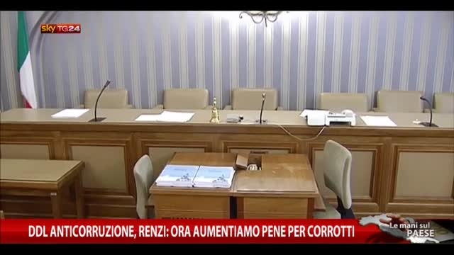 DDL Anticorruzione, Renzi: ora aumentiamo pene per corrotti